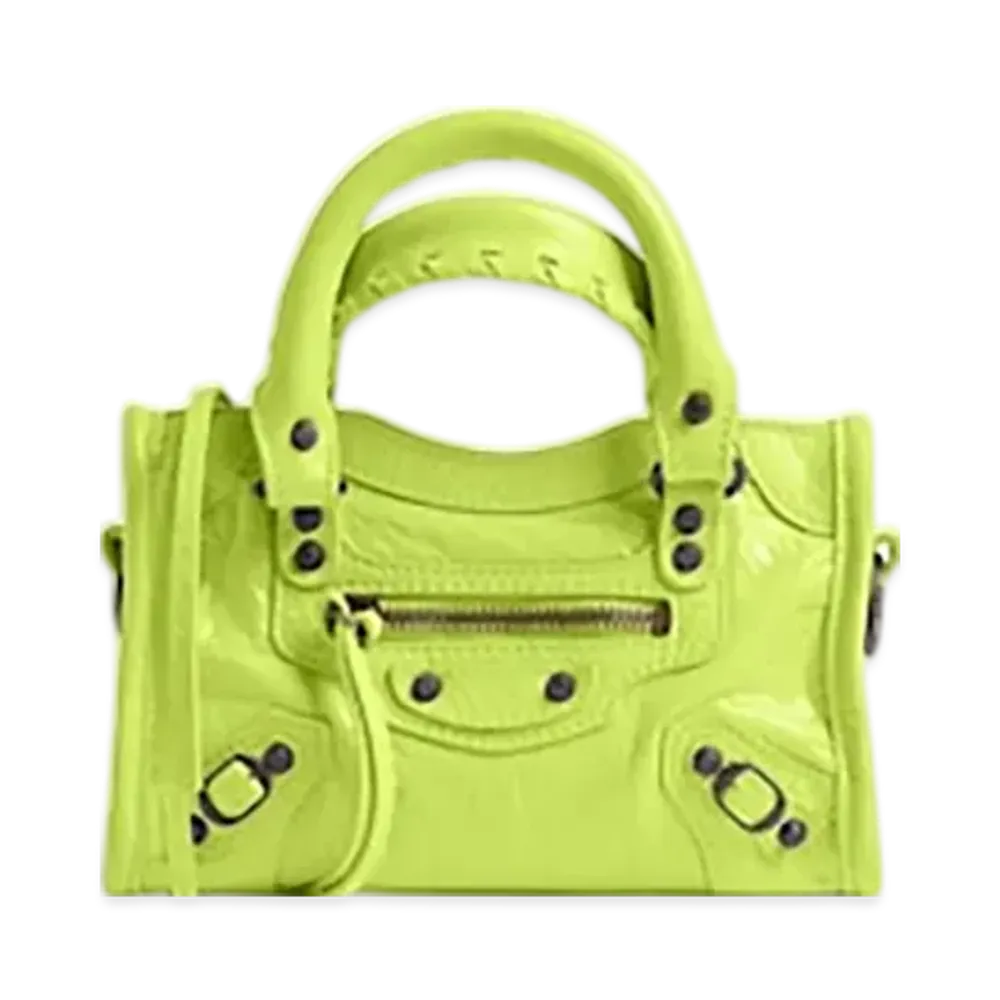 BALENCIAGA Le City Bag Nano "Granny Green"