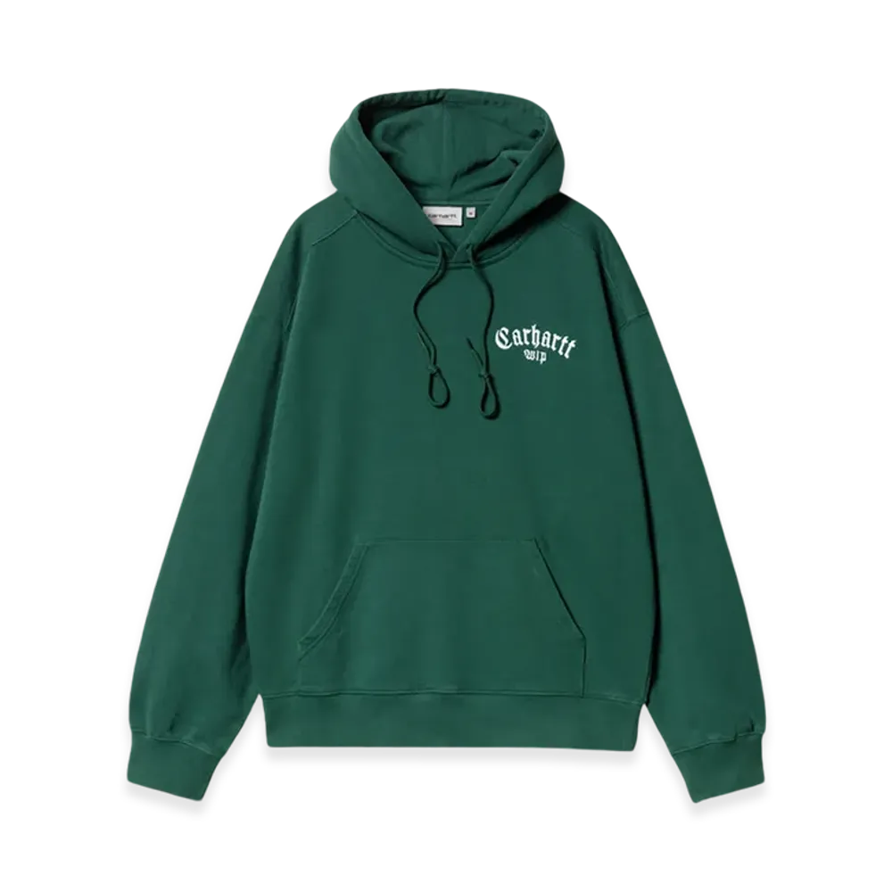 Carhartt WIP Hooded Onyx Script Sweatshirt "Chervil"