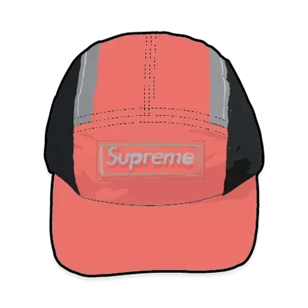 Supreme Side Mesh Camp Cap "Coral"