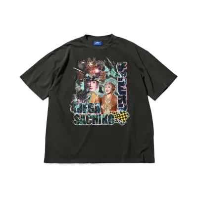 Weekly Shonen Champion x MEGA SACHIKO x LFYT RAP TEE TYPE 2 "VINTAGE BLACK"