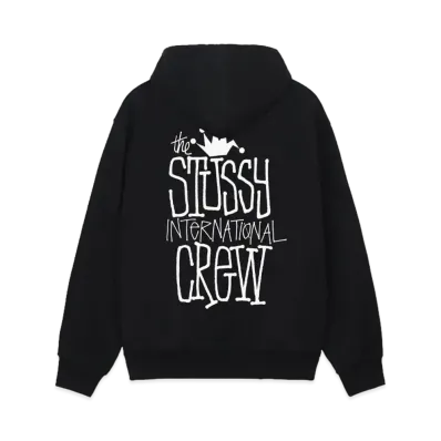Stussy Crown International Hoodie "Black"