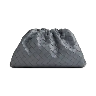 Bottega Veneta Teen Pouch Clutch "Lightning Grey"
