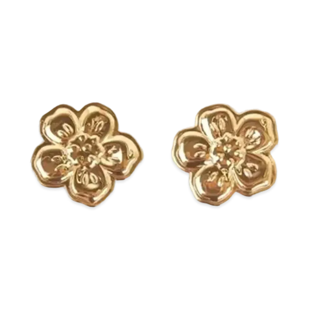 KENZO 'BOKE FLOWER' Large Earring "Gold"