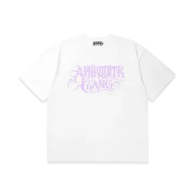 APHRODITEGANG Classic Logo S/S T-shirt "White/Purple"