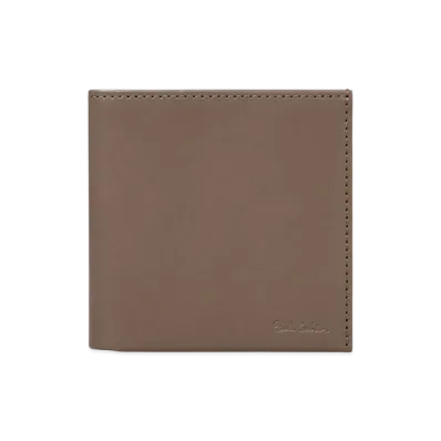 Paul Smith Striped Colored Edge Billfold "GrayishBeige"