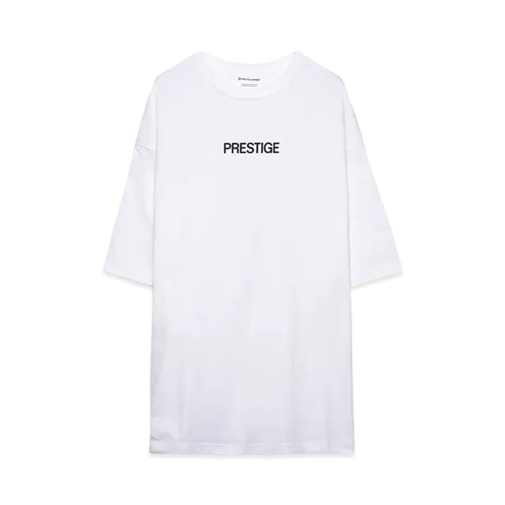 PRESTIGE APPAREL PRESTIGE LOGO TEE "WHITE"