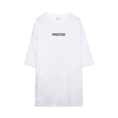 PRESTIGE APPAREL PRESTIGE LOGO TEE "WHITE"