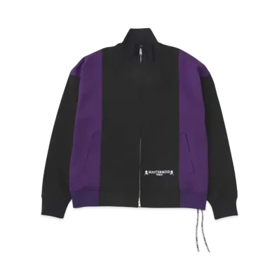 mastermind WORLD Oversized 2 Color Track Jacket "Black Purple"
