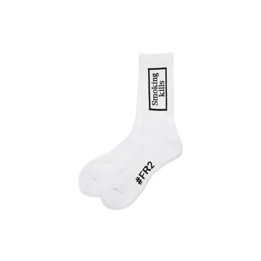 FR2 Smoking kills Box Logo Socks "White"