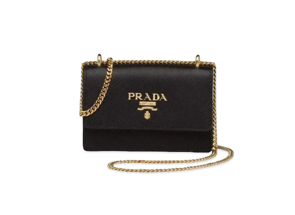 PRADA Saffiano Leather Card Holder "Black"