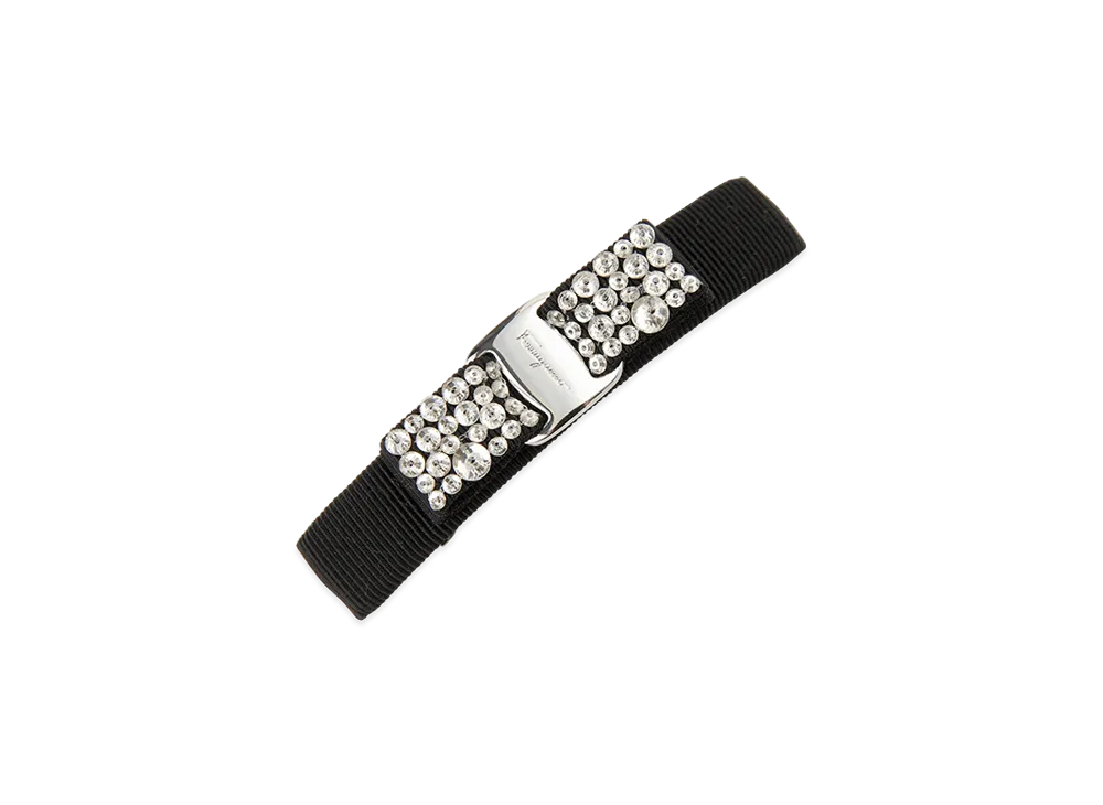 Salvatore Ferragamo Ribbon Hair Clip "Black"