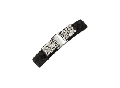 Salvatore Ferragamo Ribbon Hair Clip "Black"