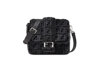 FENDI Baguette Messenger Bag Medium & Searing Bag "Black"