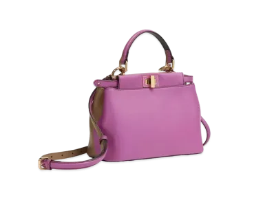 FENDI Peekaboo Mini & Leather Bag "Purple"