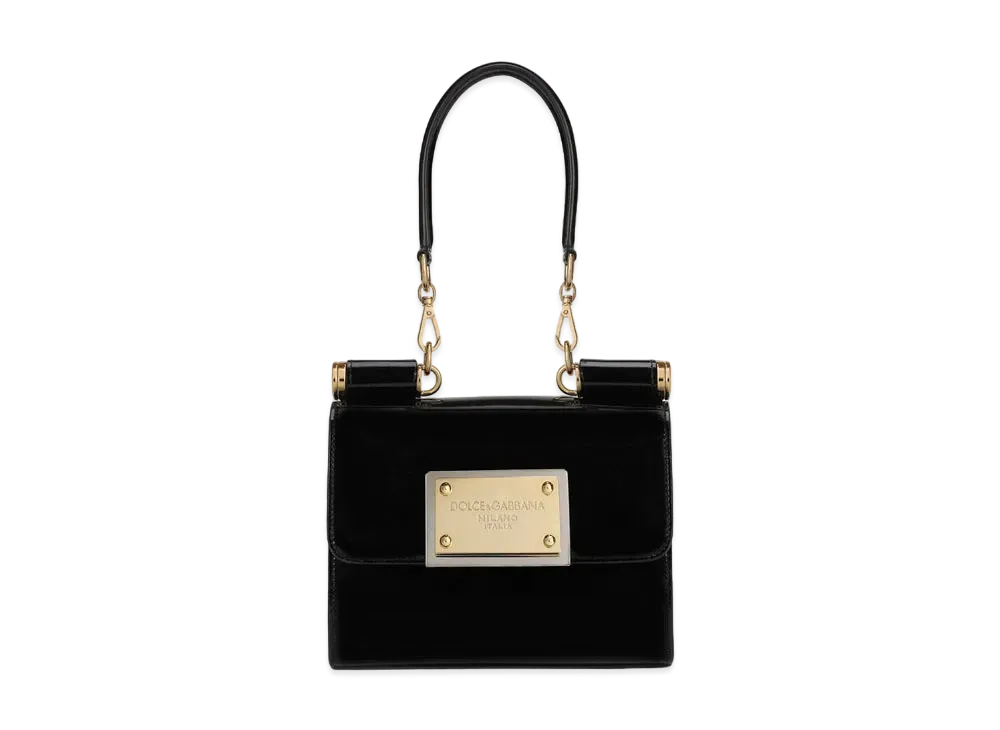 Dolce&Gabbana Nine Tissy Bag Small Shiny Calfskin "Black"