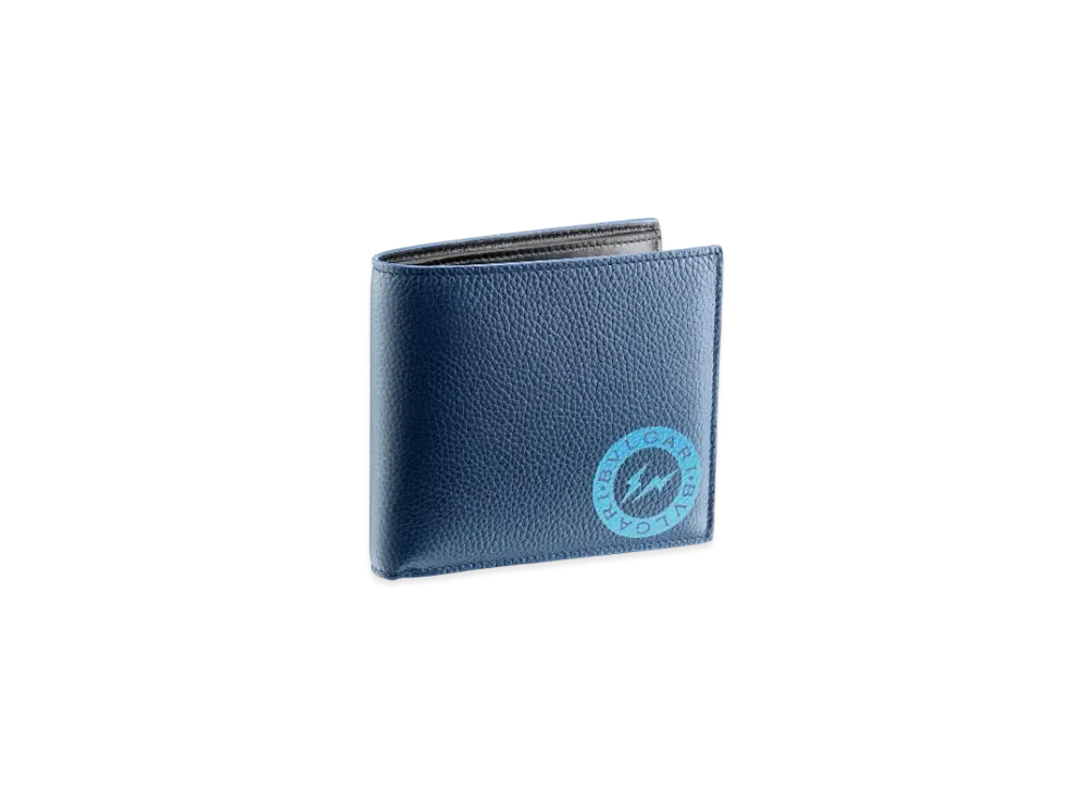 FRAGMENT x BVLGARI Trifold Wallet "Blue"