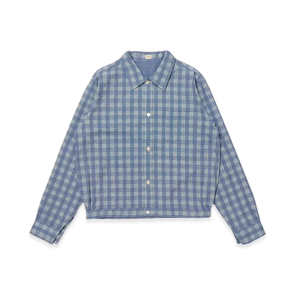 T.T Taiga Takahashi LOT.319 Palaka Jacket "Discharged Indigo Plaid"