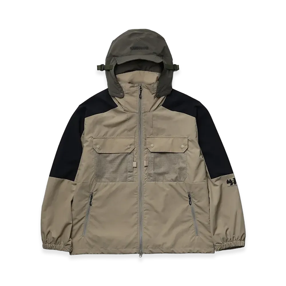 NEIGHBORHOOD Map . Detachable Hooded Jacket "Beige"