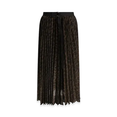 sacai Women's Leopard Skirt "Brown"