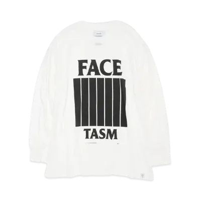 FACETASM 7 BARS LONG SLEEVE TEE "WHITE"