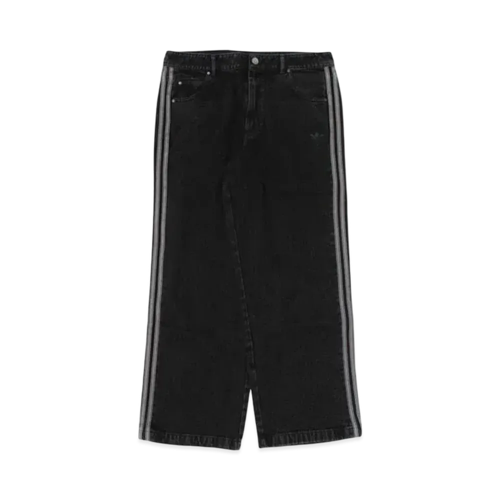adidas Women's Adicolor Denim 3-Stripes Track Pants "Black"