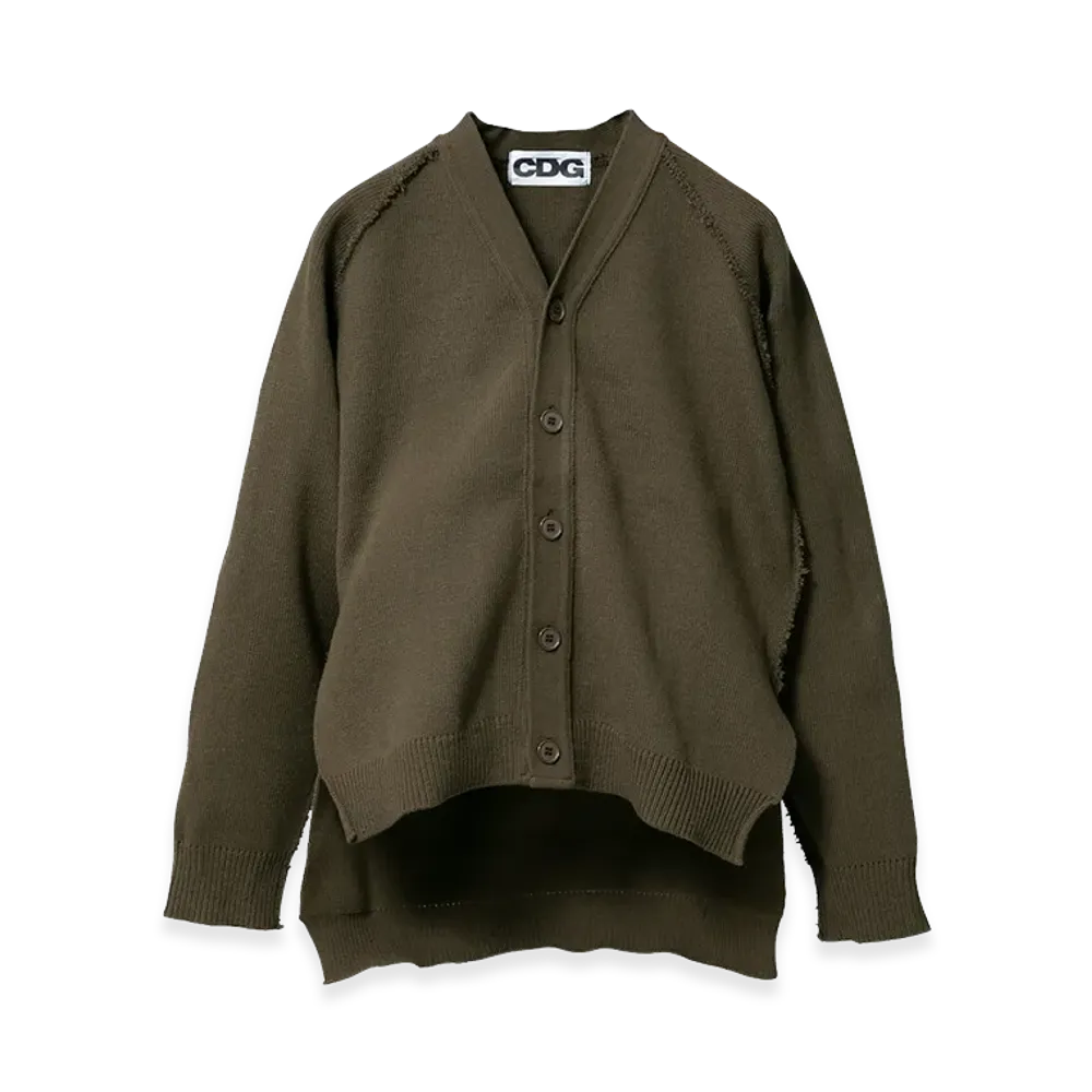 COMME des GARCONS CDG Outsided Seam Cardigan "Khaki"