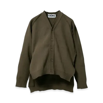 COMME des GARCONS CDG Outsided Seam Cardigan "Khaki"