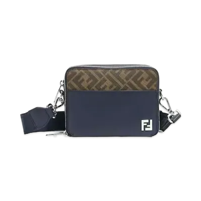 FENDI Squared FF Camera Case Organizer "Blue"