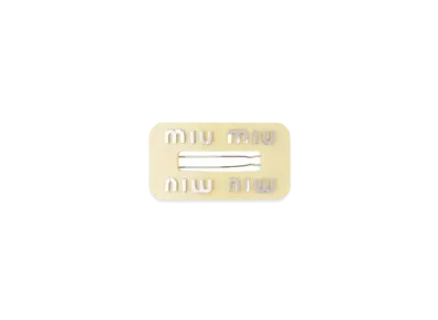 MIU MIU Risid Plex Hair Clip "Yellow"