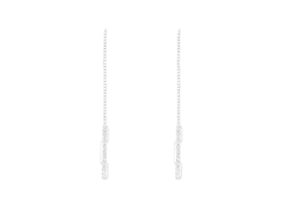 GUCCI Link To Love Chain Earrings With Gucci Bar