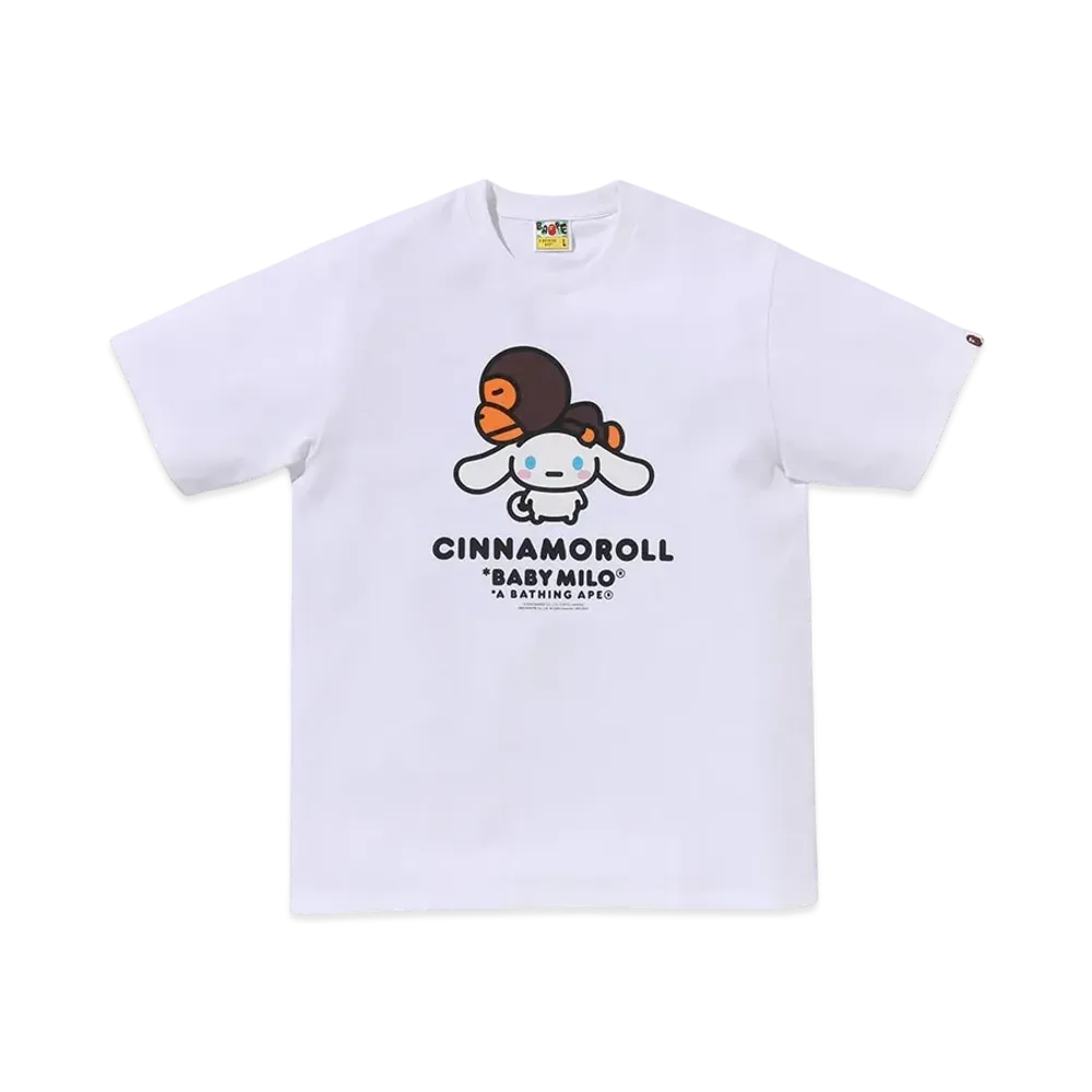 A BATHING APE Baby Milo x Cinnamoroll Tee Ladies "White"