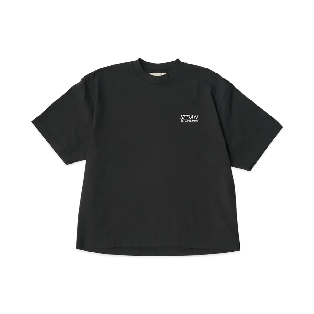 SEDAN ALL-PURPOSE Garment Dyed S/S Tee "Black"
