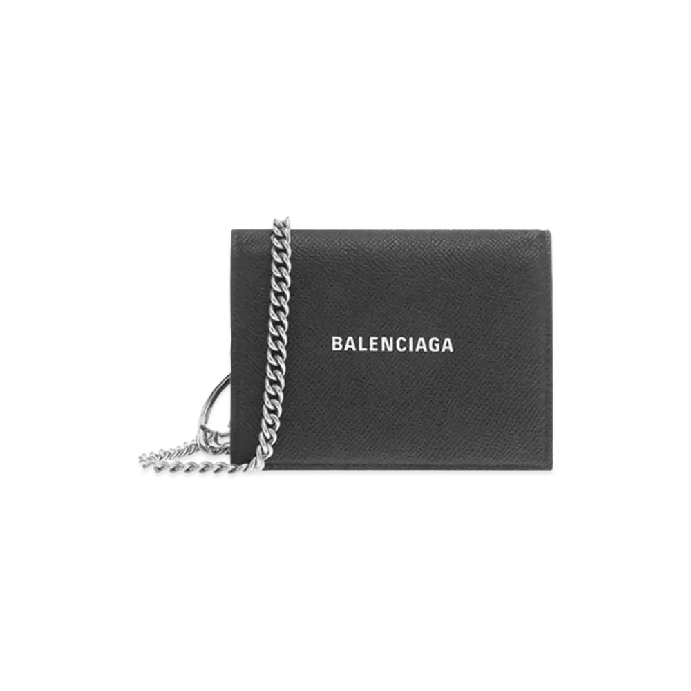 BALENCIAGA Ville Wallet With Chain Leather "Black"