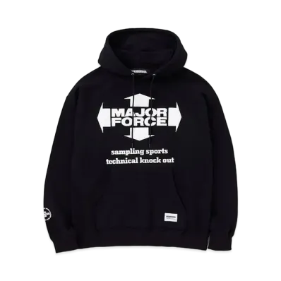 NEIGHBORHOOD x MAJOR FORCE Sweatparka LS "Black" 232UWMFN-CSM02S