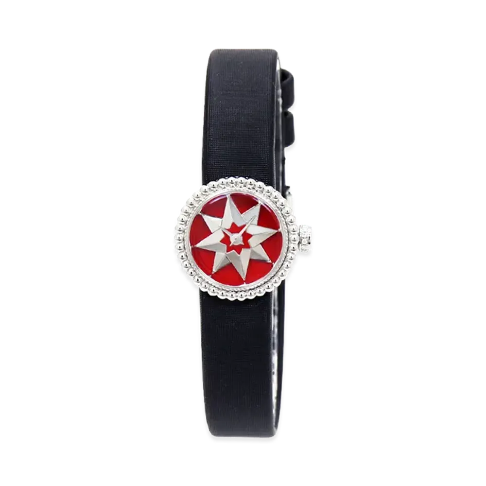 Dior Women's La D de Dior Women's Quartz 19mm "Black/Red/Silver"