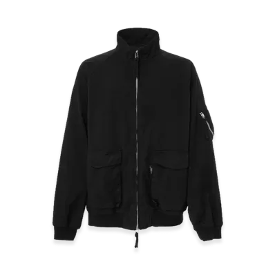 COMME des GARCONS HOMME Nylon Twill Over Dye Militaly Jacket "Black"