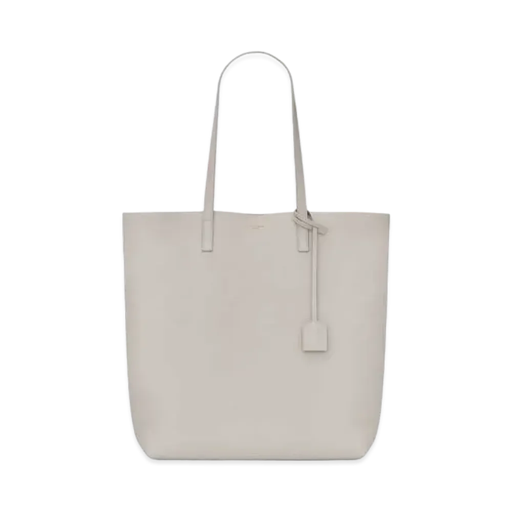 SAINT LAURENT Shopping Saint Laurent N/S IN Supple Leather "Vintage White"