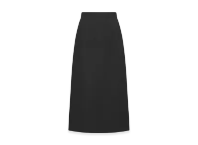 Dior Women's Mid-Length Flared Skirt Wool Silk "Black"