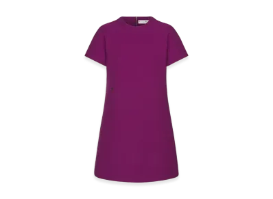 Dior Women's Straight Dress Wool Silk "Mulberry"