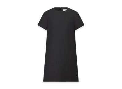 Dior Women's Straight Dress Wool Silk "Black"