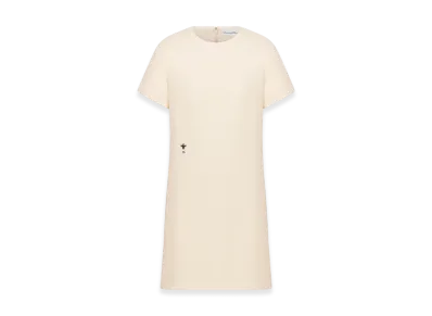 Dior Women's Straight Dress Wool Silk "White"