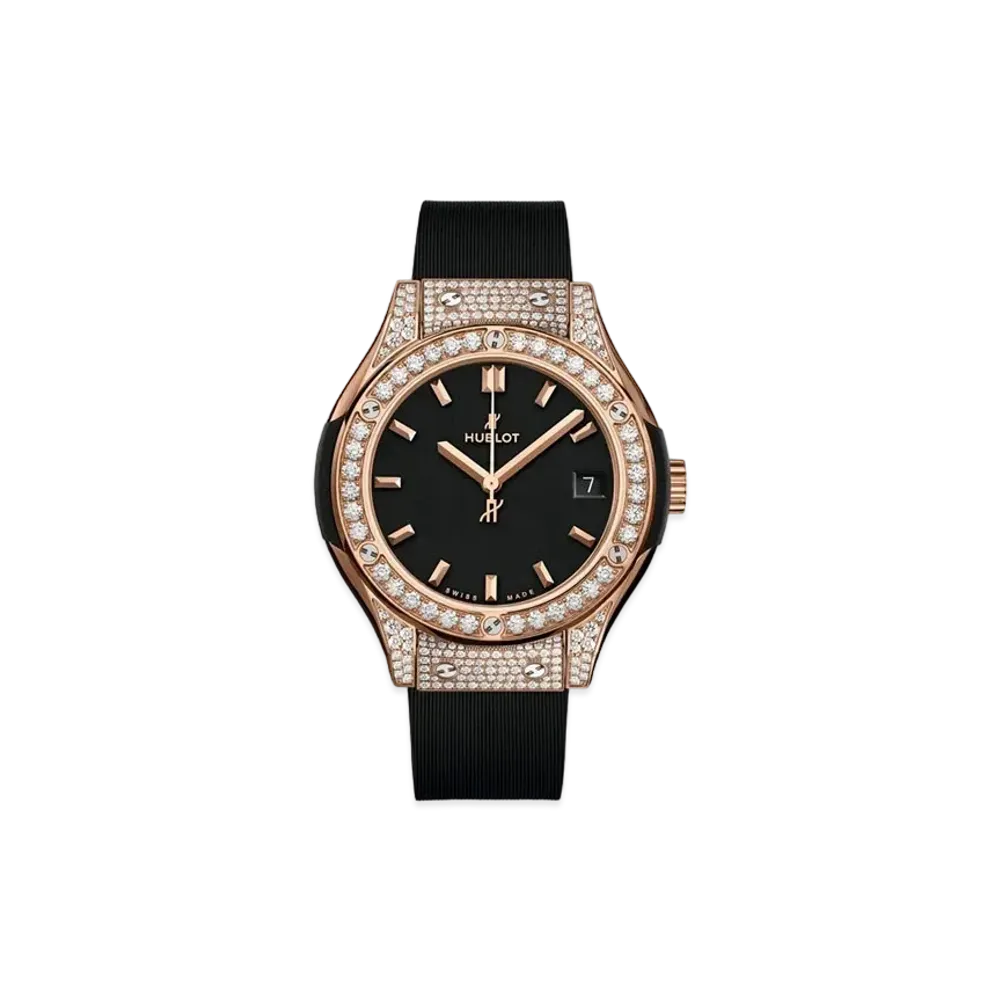 HUBLOT Classic Fusion King Gold Pave 33mm