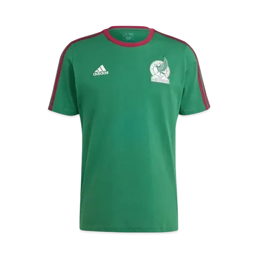 adidas Mexico National Team DNA Three Stripes Short Sleeve T-Shirt "Dark Green"