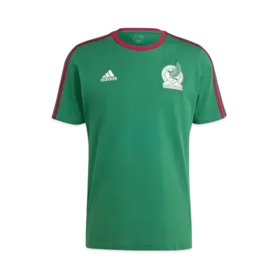 adidas Mexico National Team DNA Three Stripes Short Sleeve T-Shirt "Dark Green"