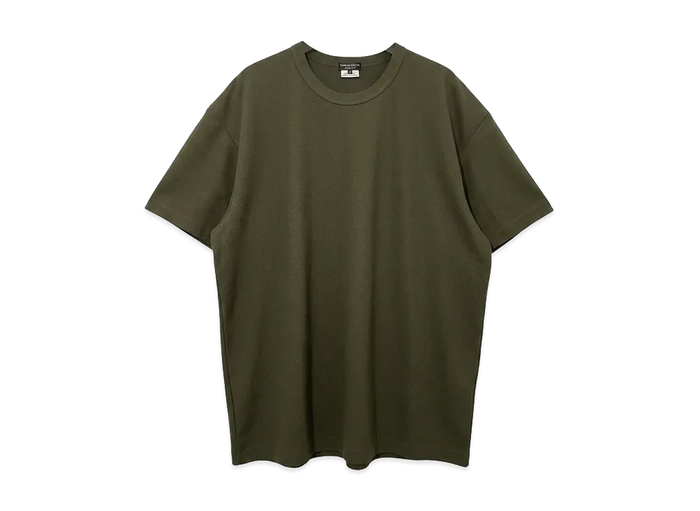 COMME des GARÇONS HOMME PLUS Polyester S/S T-Shirt "Khaki"