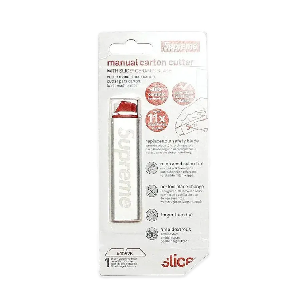 Supreme x Slice Manual Carton Cutter "Silver"