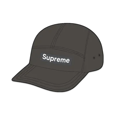 Supreme Glitter Cordura Camp Cap "Black"