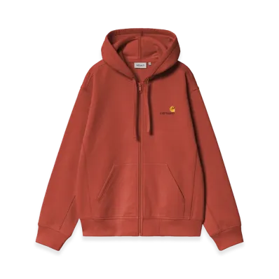 Carhartt WIP Hooded American Script Jacket "Oxide Red"