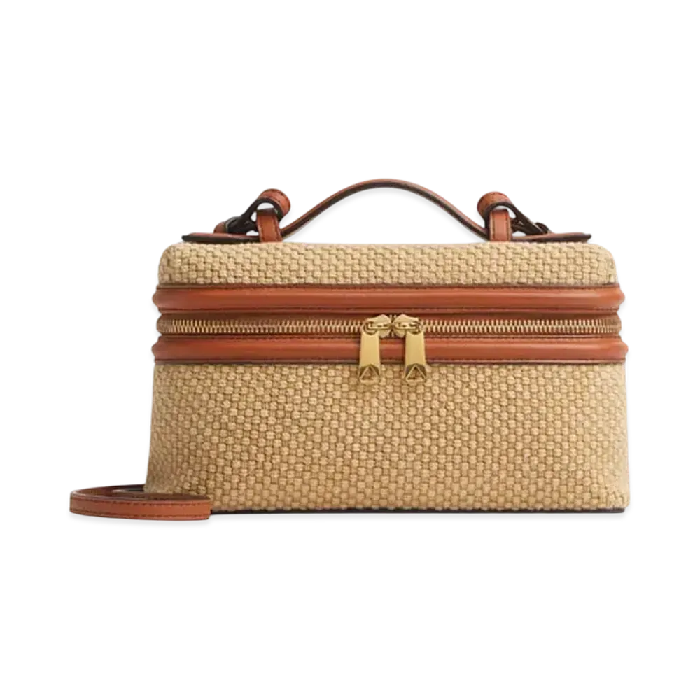 Bottega Veneta Bang Bang Vanity Case "Cane Sugar/Light Wood/Fondant"