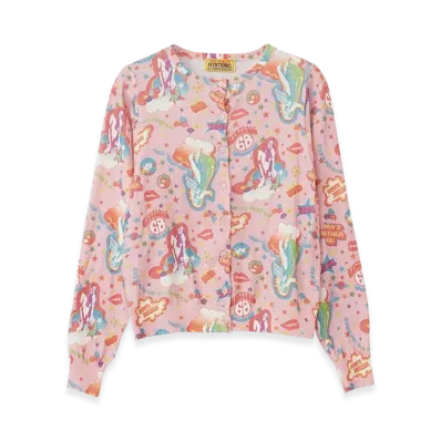 HYSTERIC GLAMOUR Hysteric68 Pattern Cardigan "Pink"